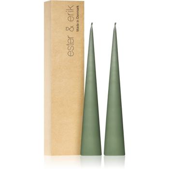 ester & erik cone candles green soil (no. 70) świeczka 2x25 cm