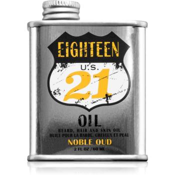 18.21 Man Made Noble Oud Oil odżywczy olejek do włosów do twarzy i zarostu 60 ml