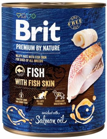 BRIT Premium by Nature 6 x 800 g ryba i rybia skóra naturalna karma dla psa