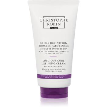 Christophe Robin Luscious Curl Defining Cream with Chia Seed Oil krem wygładzający do włosów kręconych i falowanych 150 ml