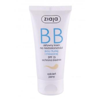 Ziaja BB Cream Oily and Mixed Skin SPF15 50 ml krem bb dla kobiet Light