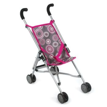 BAYER CHIC 2000 Mini Wózek spacerowy dla lalek Hot Pink Pearl