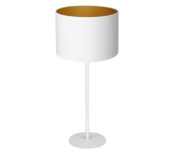 Lampa stołowa ARDEN 1xE27/60W/230V śr. 25 cm biały/złoty