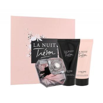 Lancôme La Nuit Trésor zestaw Edp 50ml + 50ml Balsam + 50ml Żel pod prysznic dla kobiet Uszkodzone pudełko