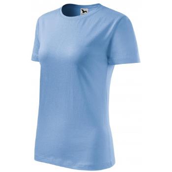 Klasyczna koszulka damska, niebieskie niebo, XL
