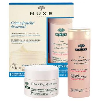 NUXE Creme Fraiche de Beauté 24HR Soothing and Moisturizing zestaw 50ml Creme Fraiche 24hr Soothing Cream Normal Skin + 100ml Micellar Cleansing Water