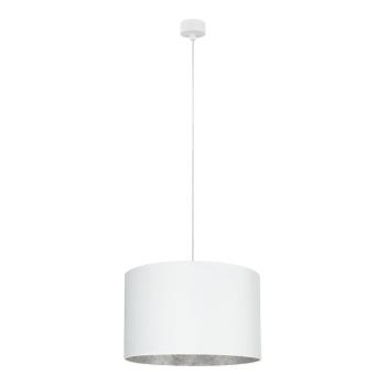 Biała lampa wisząca z wnętrzem w srebrnej barwie Sotto Luce Mika, ∅ 40 cm