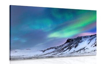 Obraz norweska zorza polarna - 120x80