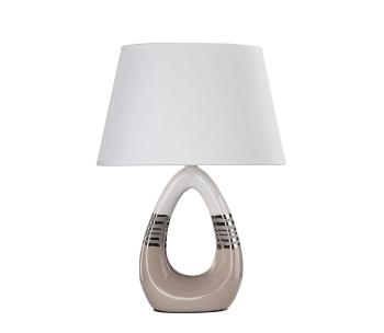 Lampa stołowa ROMANO 1xE27/60W/230V biały/beżowy
