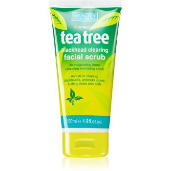 Beauty Formulas Tea Tree oczyszczający peeling do twarzy do skóry problemowej 150 ml