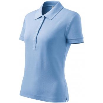 Damska koszulka polo, niebieskie niebo, XL