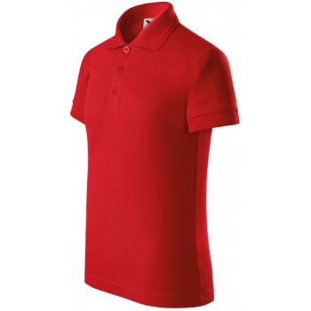 Koszulka polo dla dzieci, czerwony, 122cm / 6lat