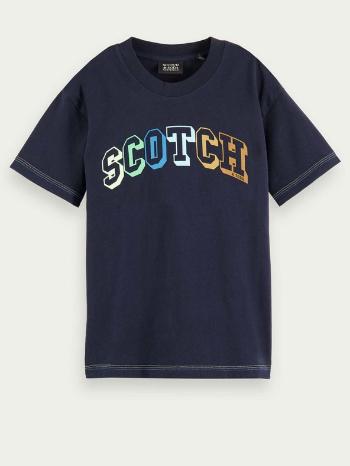 Scotch & Soda Koszulka dziecięce Niebieski