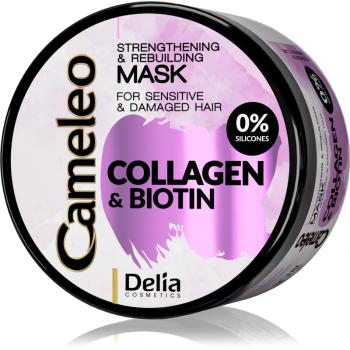 Delia Cosmetics Cameleo Collagen & Biotin maseczka wzmacniająca do włosów słabych i zniszczonych 200 ml