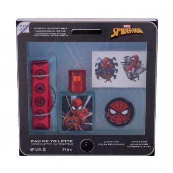 Marvel Spiderman zestaw Edt 30 ml + Naklejki + Breloczek + Stojak na telefon dla dzieci Uszkodzone pudełko