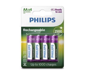 Philips R6B4RTU25/10 - 4 szt. Bateria ładowalnaie AA MULTILIFE NiMH/1,2V/2500 mAh