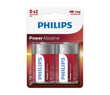 Philips LR20P2B/10 - 2 ks Bateria alkaliczna D POWER ALKALINE 1,5V