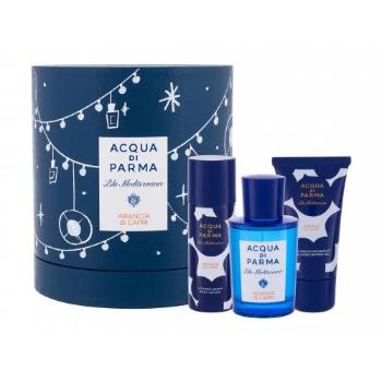 Acqua di Parma Blu Mediterraneo Arancia di Capri zestaw EDT 75 ml + żel pod prysznic 40 ml + mleczko do ciała 50 ml unisex