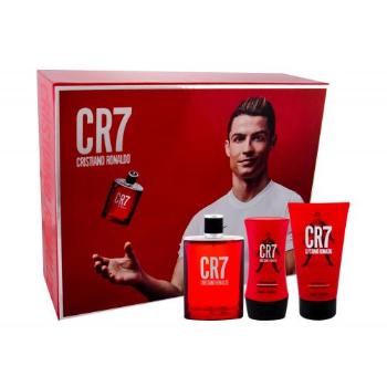 Cristiano Ronaldo CR7 zestaw Edt 100 ml + Żel pod prysznic 150 ml + Balsam po goleniu 100 ml dla mężczyzn Uszkodzone pudełko