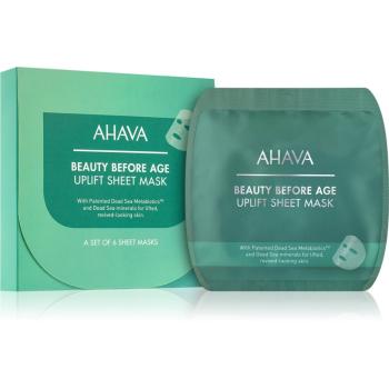 AHAVA Beauty Before Age maseczka płócienna o działaniu ujędrniającym 6x20 g