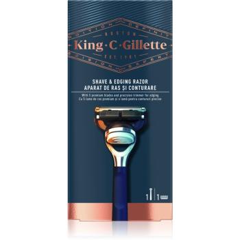 King C. Gillette Shave & Edging Razor maszynka do golenia + zapasowa główka 1 szt.