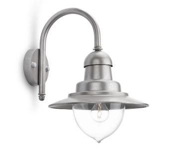 Philips 01652/52/PN - Kinkiet zewnętrzny RAINDROP 1xE27/60W/230V IP44