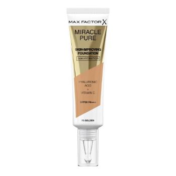 Max Factor Miracle Pure Skin-Improving Foundation SPF30 30 ml podkład dla kobiet 75 Golden