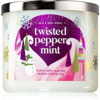 Bath & Body Works Twisted Peppermint świeczka zapachowa I. 411 g