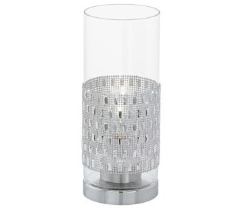 Eglo 94619 - Lampa stołowa TORVISCO 1xE27/60W/230V kryształy