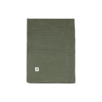 jollein Cuddle Blanket Cradle 75x100cm Pure Knit Leaf Green / Velvet