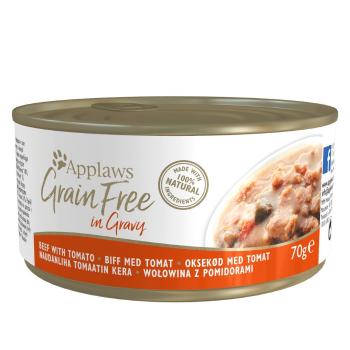 APPLAWS Cat Tin Grain Free 70 g mokra karma dla kota wołowina z pomidorami w sosie