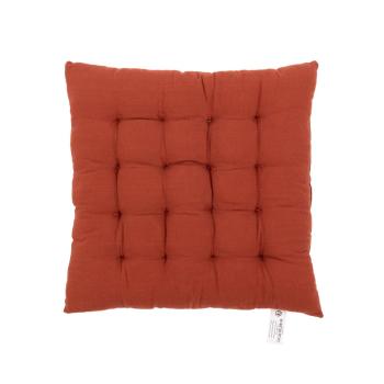 Pomarańczowobrązowa poduszka na krzesło Tiseco Home Studio, 40x40 cm