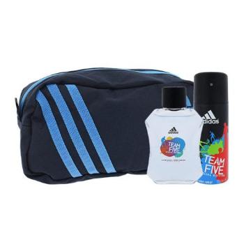 Adidas Team Five zestaw Ash 100ml + 150ml deodorant spray + kosmetická taška dla mężczyzn