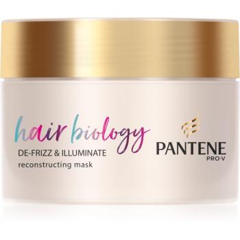 Pantene Hair Biology De-Frizz & Illuminate maska do włosów do włosów suchych i farbowanych 160 ml