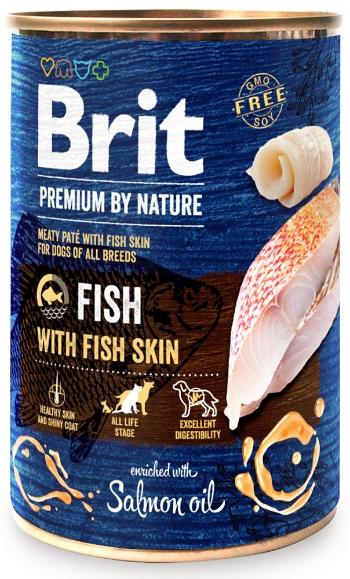 BRIT Premium by Nature 6 x 400 g ryba i rybia skóra mokra karma dla psa