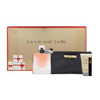 Lancôme La Vie Est Belle zestaw Edp 50ml + 50ml body lotion + 2ml Mascara Hypnose Noir Hypnotic 01 + cosmetic bag dla kobiet