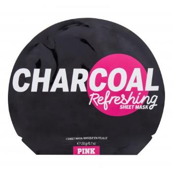 Pink Charcoal Refreshing Sheet Mask 1 szt maseczka do twarzy dla kobiet