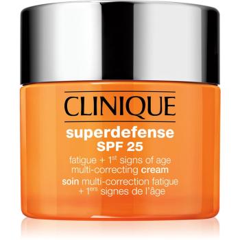 Clinique Superdefense™ SPF 25 Fatigue + 1st Signs Of Age Multi-Correcting Cream krem przeciw pierwszym oznakom starzenia do skóry suchej i mieszanej S