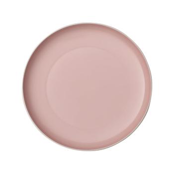 Biało-różowy porcelanowy talerz Villeroy & Boch Uni, ⌀ 24 cm
