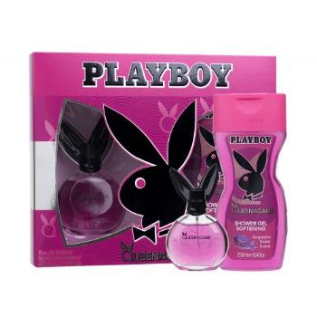 Playboy Queen of the Game zestaw Edt 40 ml + Żel pod prysznic 250 ml dla kobiet Uszkodzone pudełko