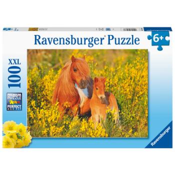 Ravensburger Puzzle XXL 100 elementów - Kuce szetlandzkie