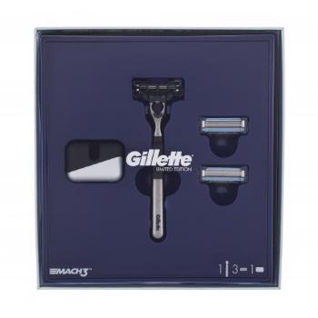 Gillette Mach3 zestaw Maszynka do golenia z jednym ostrzem Mach3 1 szt + Zapasowe ostrze 2 szt + Stojak na maszynkę dla mężczyzn