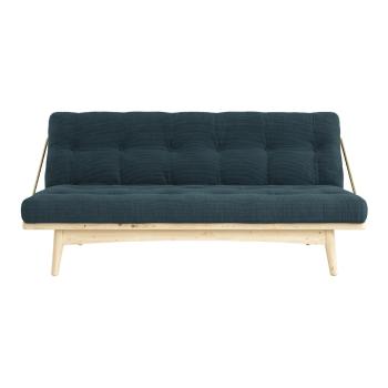 Sofa rozkładana ze sztruksową tapicerką Karup Design Folk Raw/Pale Blue