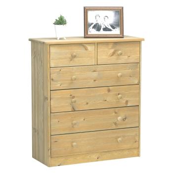 Wysoka komoda z drewna sosnowego 78x89 cm Mario – Tvilum