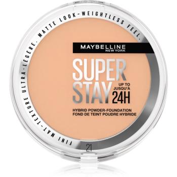 Maybelline SuperStay 24H Hybrid Powder-Foundation prasowany puder w kompakcie matujące odcień 21 9 g