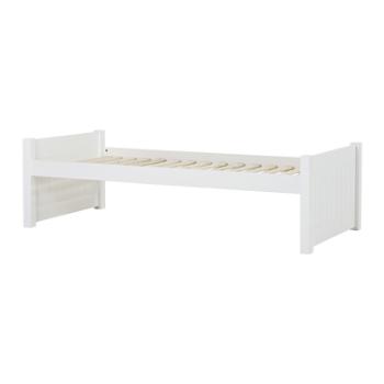 Hoppekids Noah Deluxe sofa rozkładana 90 x 200 cm stelaż listwowy biały 2 końce łóżka środkowego
