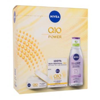 Nivea Q10 Power Anti-Wrinkle + Firming zestaw Krem do twarzy na dzień 50 ml + woda micelarna 200 ml dla kobiet Uszkodzone pudełko