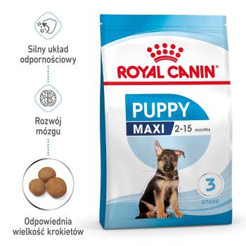 ROYAL CANIN Maxi Puppy 4 kg karma sucha dla szczeniąt, od 2 do 15 miesiąca życia, ras dużych