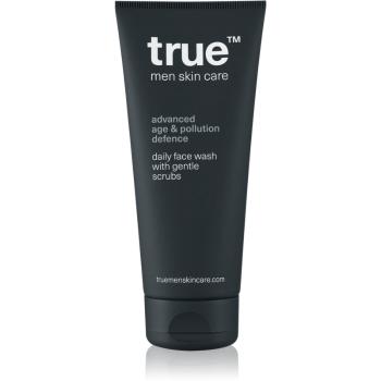 true men skin care Daily face wash with gentle scrubs złuszczający żel oczyszczający dla mężczyzn 200 ml