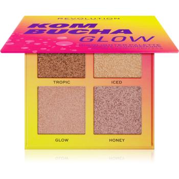 Makeup Revolution Hot Shot Kombucha paleta rozjaśniaczy odcień Glow 10 g